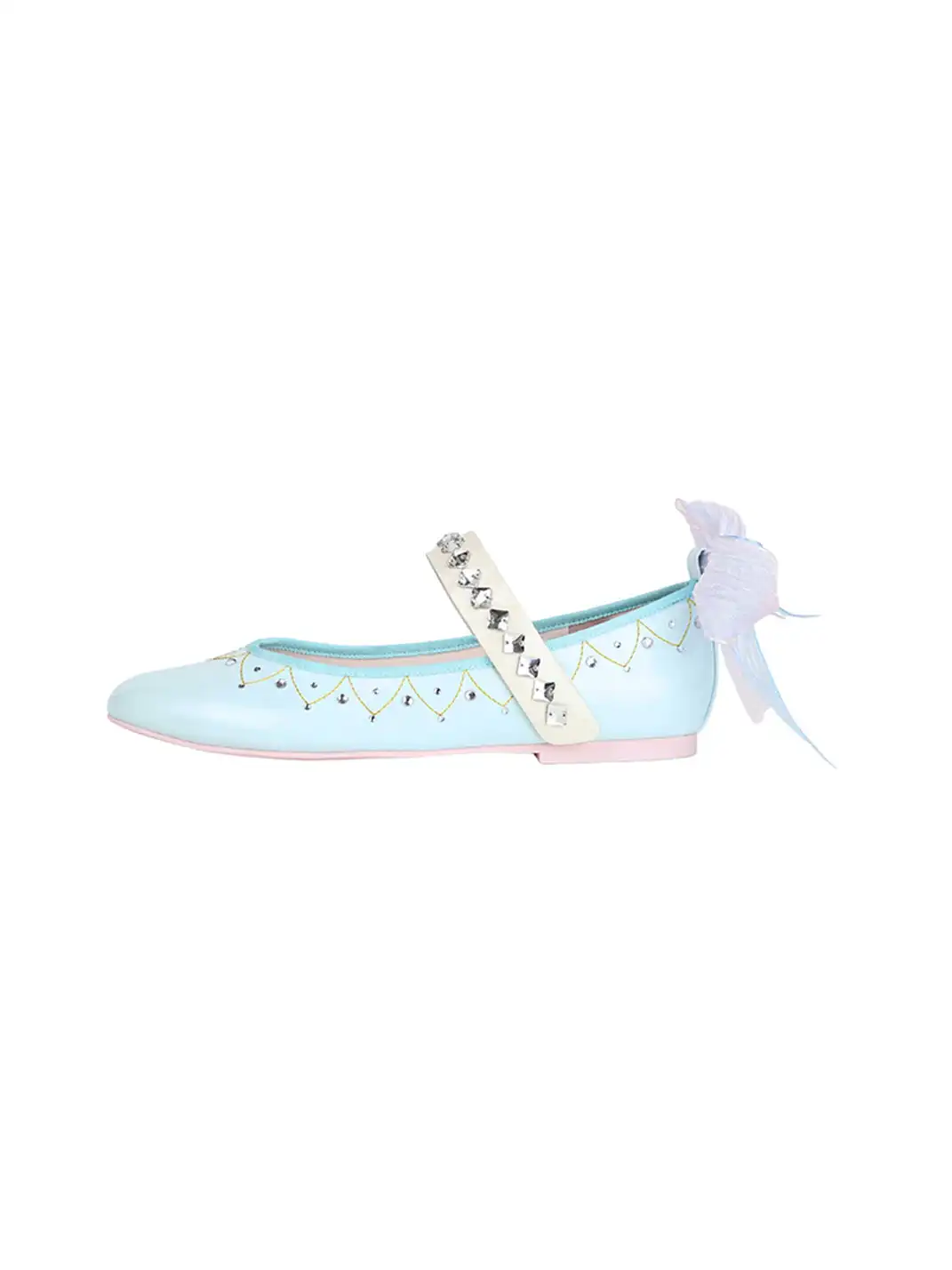 Concept Neun | Rhinestone Bow Mary Jane Flats