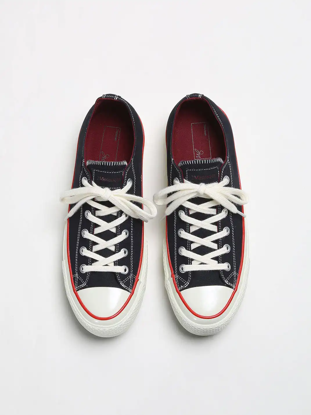 2Messages | Low-Top Vulcanized Casual Sports Platform Height-Increasing Canvas Shoes