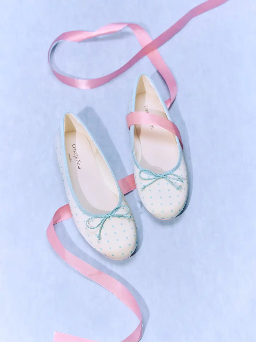 Concept Neun | Round Toe Bow Ballet Flats