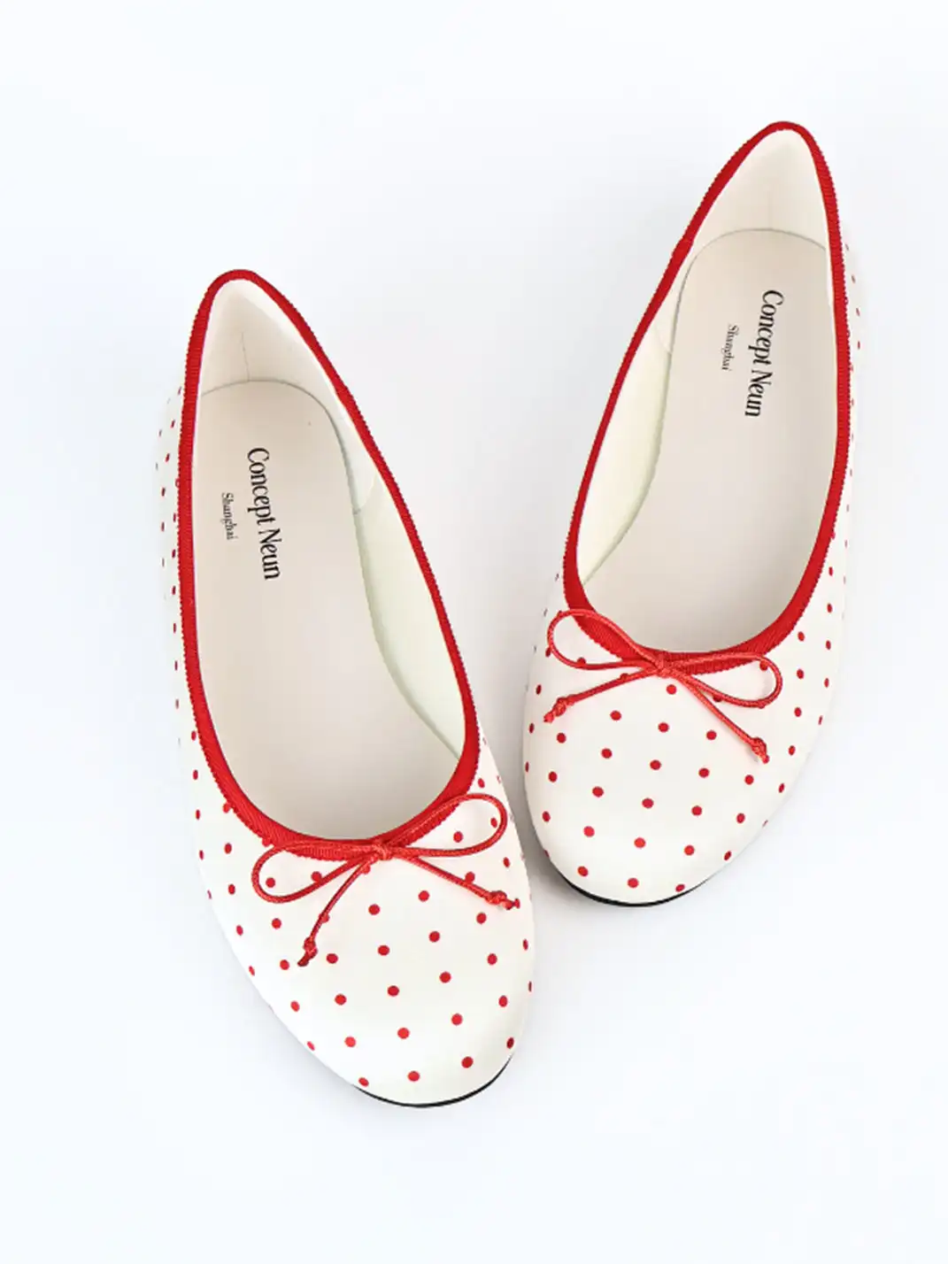 Concept Neun | Round Toe Bow Ballet Flats