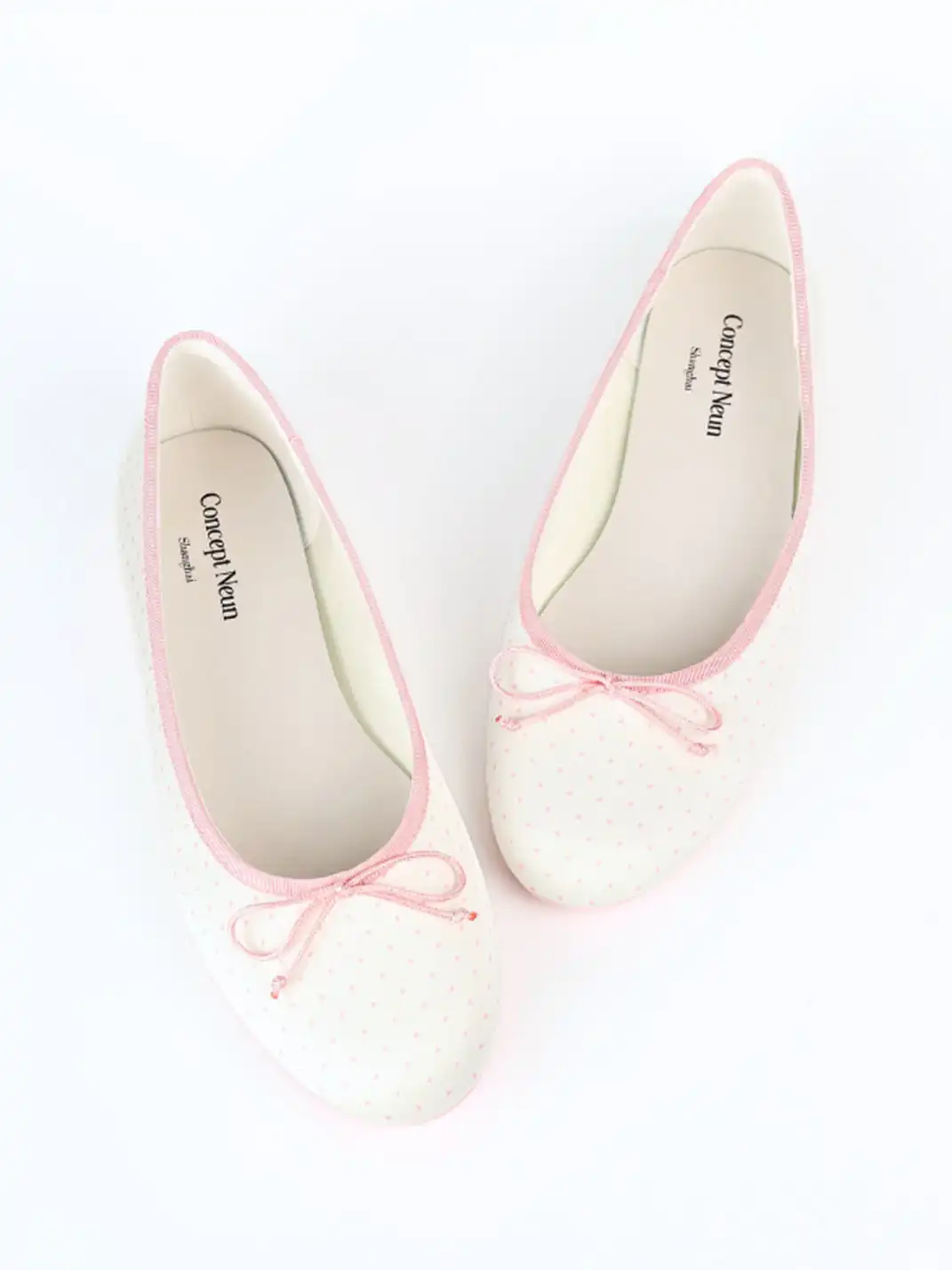 Concept Neun | Round Toe Bow Ballet Flats