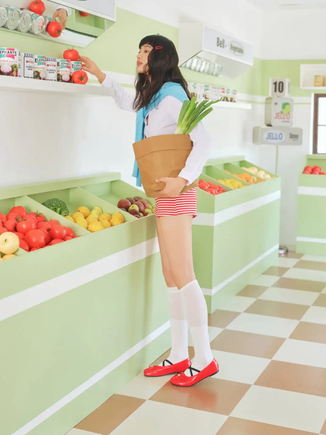 Concept Neun | Split-Toe Ballet Mary Jane Flat Shoes
