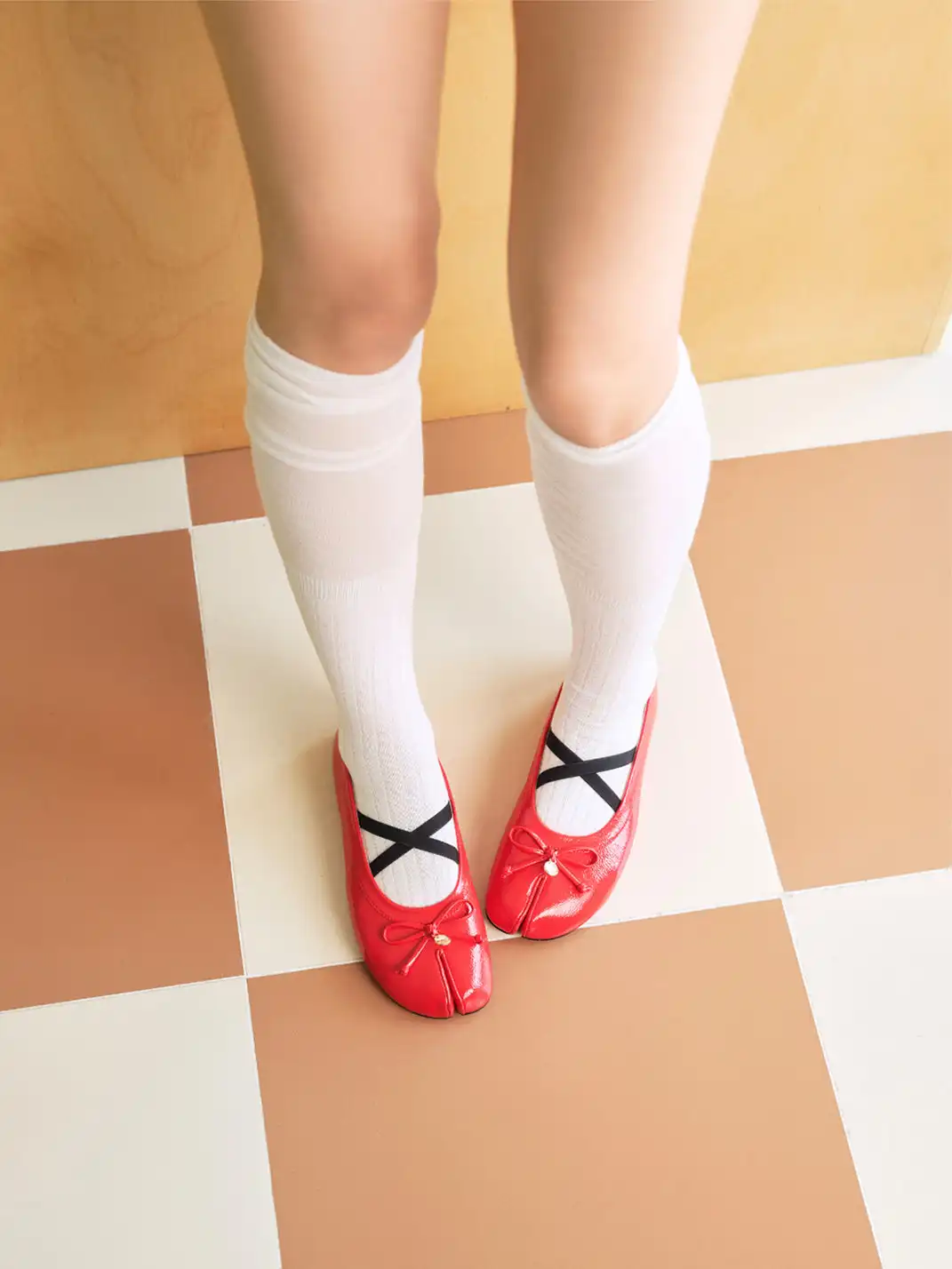 Concept Neun | Split-Toe Ballet Mary Jane Flat Shoes