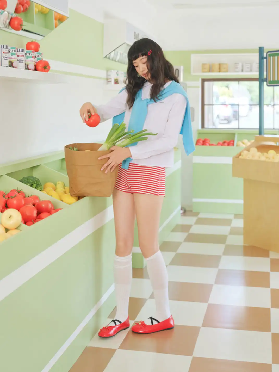 Concept Neun | Split-Toe Ballet Mary Jane Flat Shoes