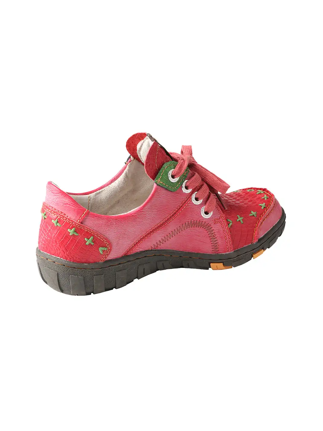 TMA EYES | Hand-Stitched Color-Block Retro Leather Casual Shoes