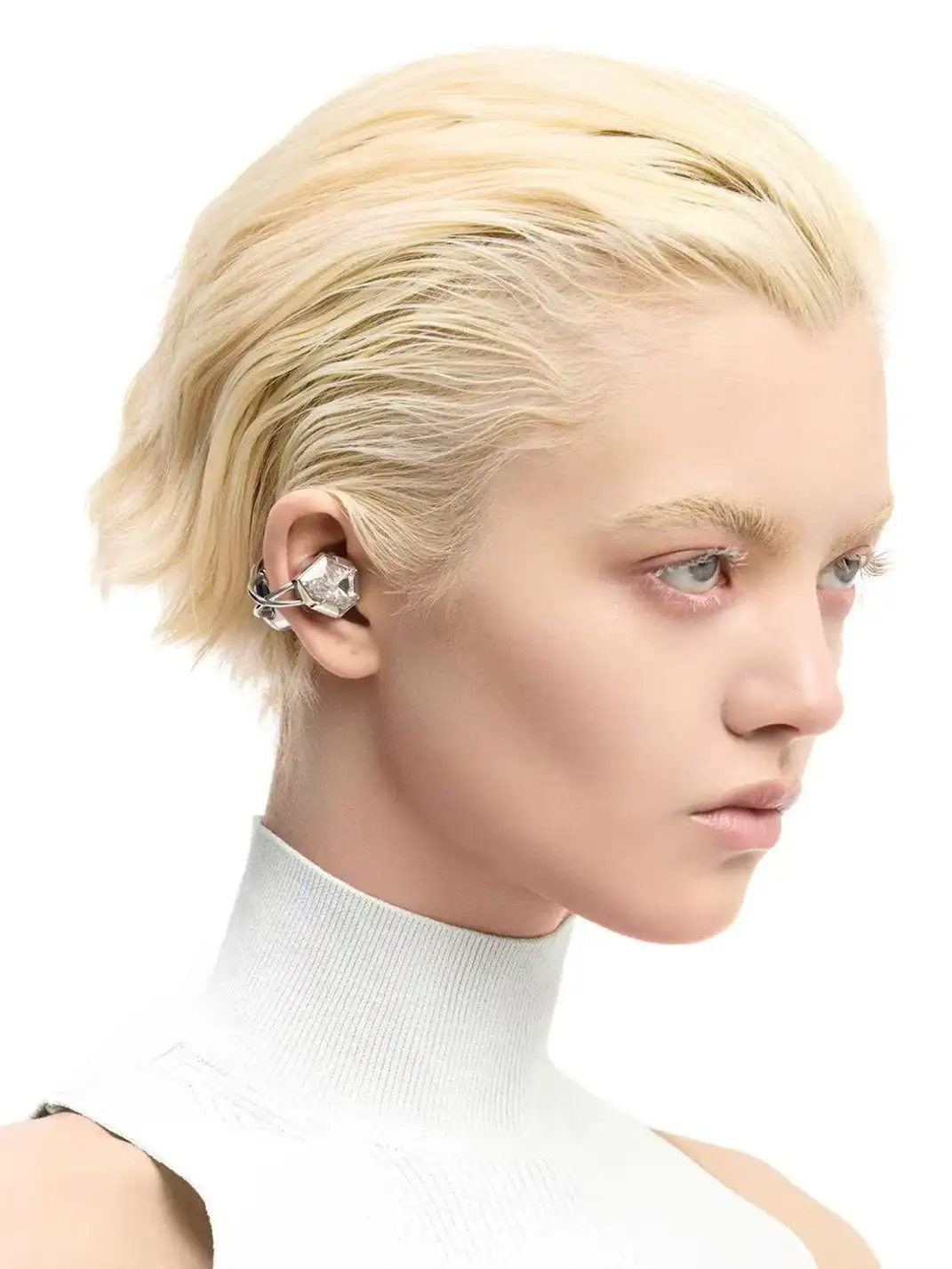 OF HUNGER | White Zircon Electronic Gem AI Earbuds