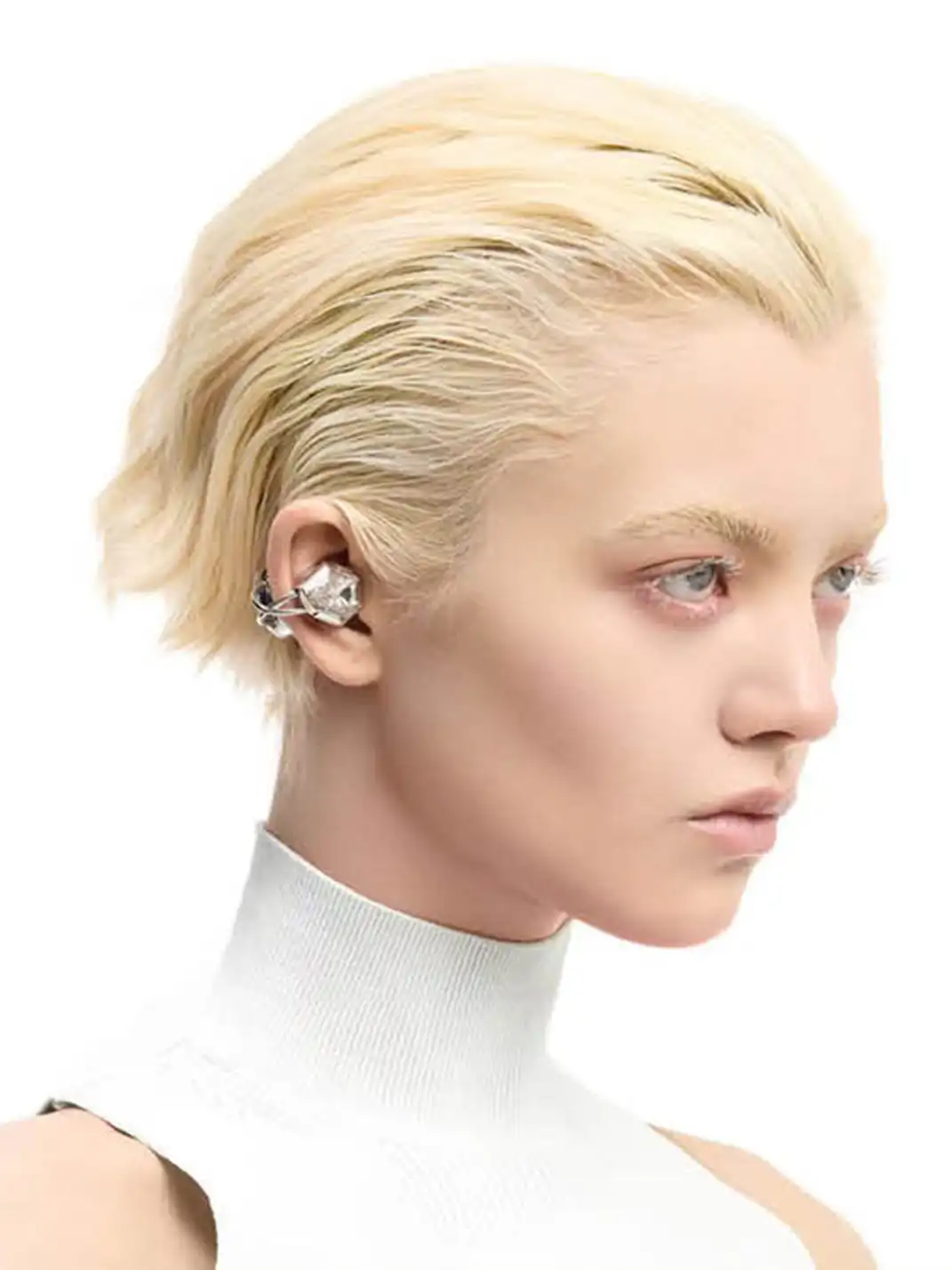 OF HUNGER | White Zircon Electronic Gem AI Earbuds
