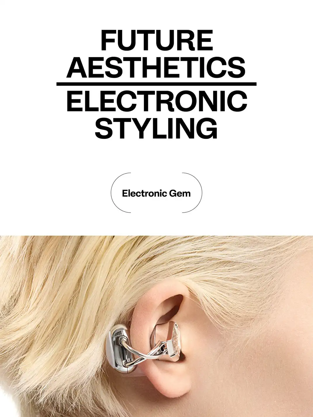 OF HUNGER | White Zircon Electronic Gem AI Earbuds