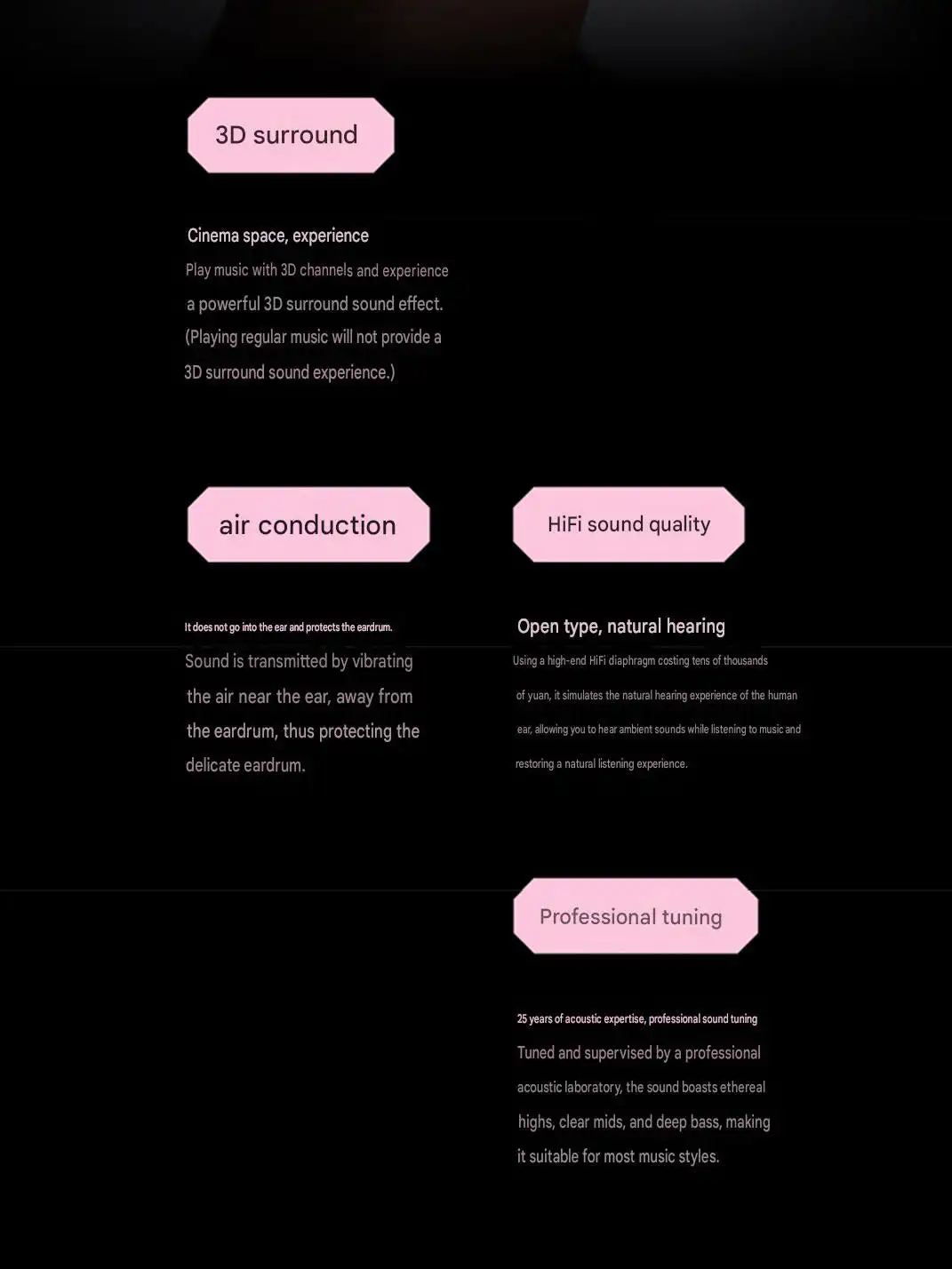OF HUNGER | Pinkish White Stone OWS Fashion Earbuds