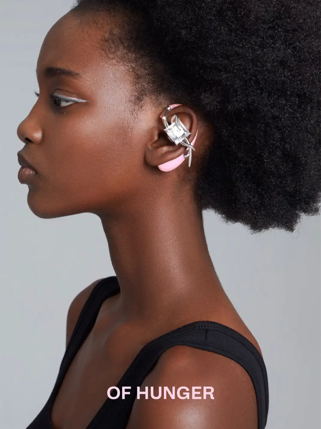 OF HUNGER | Pinkish White Stone OWS Fashion Earbuds