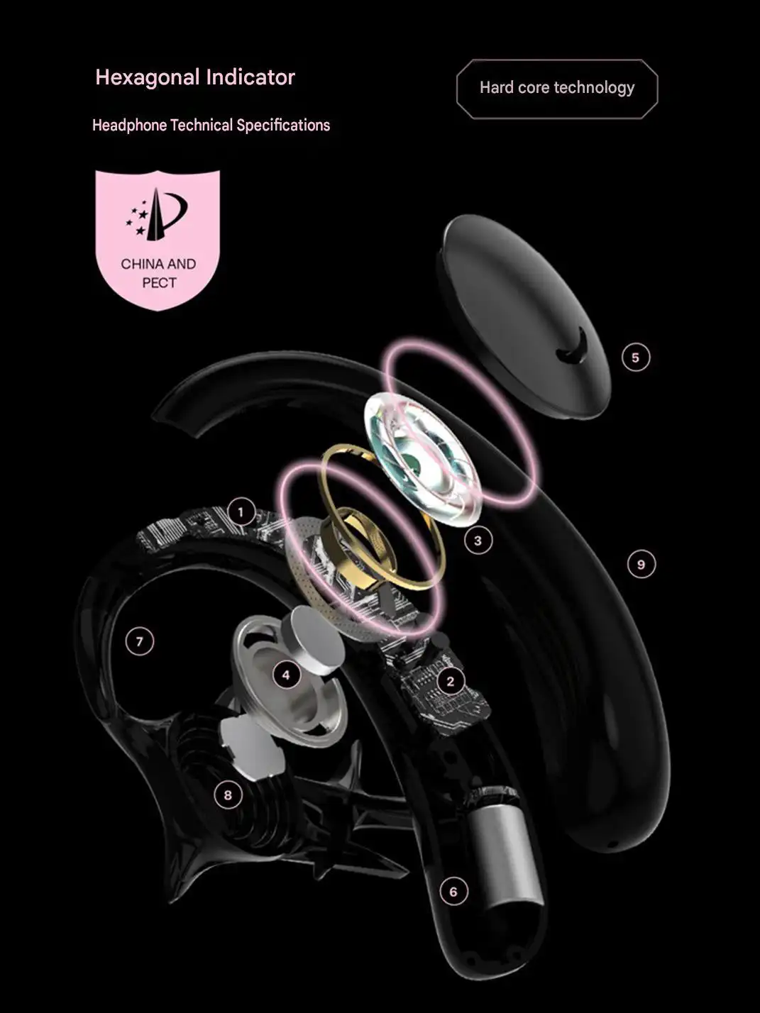 OF HUNGER | Pinkish White Stone OWS Fashion Earbuds