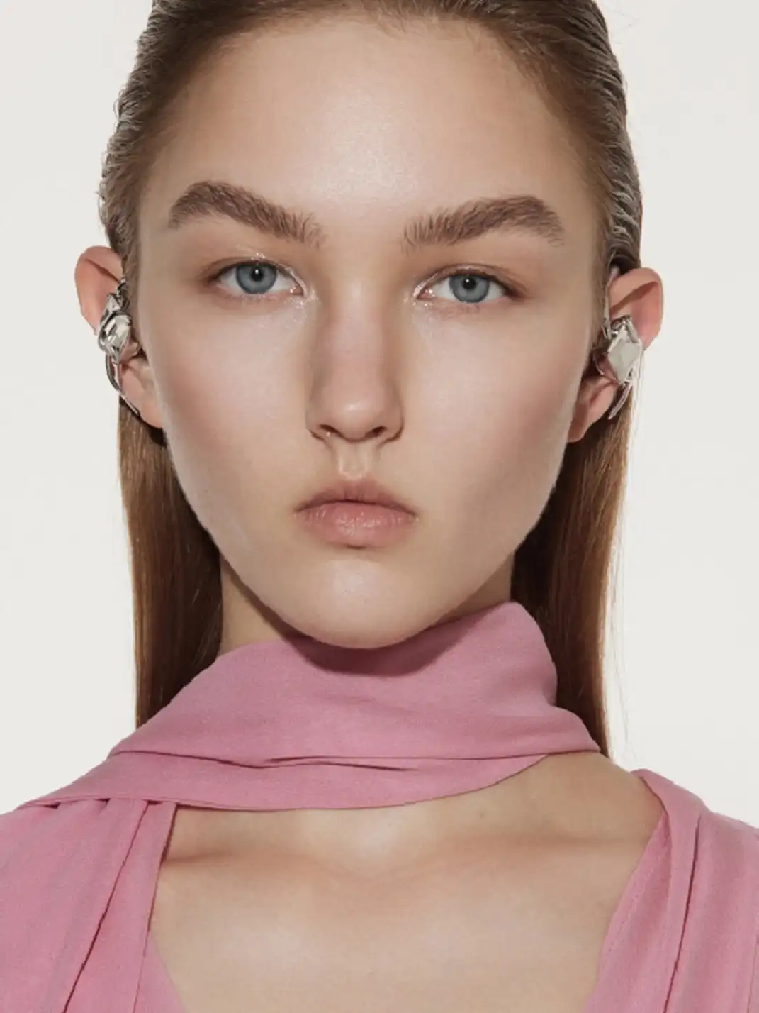 OF HUNGER | Pinkish White Stone OWS Fashion Earbuds