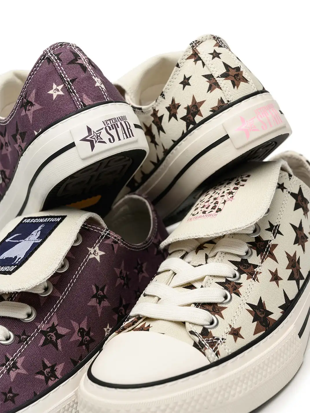 VETERANBOI | Full Print Leopard Logo Canvas Sneakers