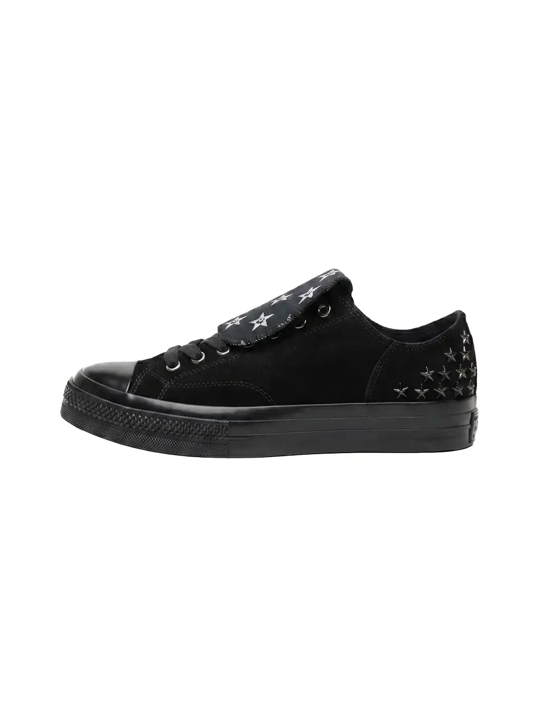 VETERANBOI | Star Rivet Suede Canvas Sneakers