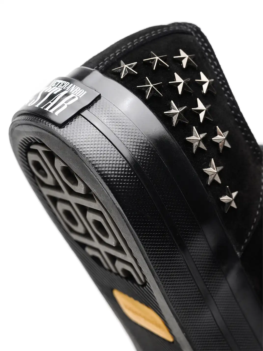 VETERANBOI | Star Rivet Suede Canvas Sneakers