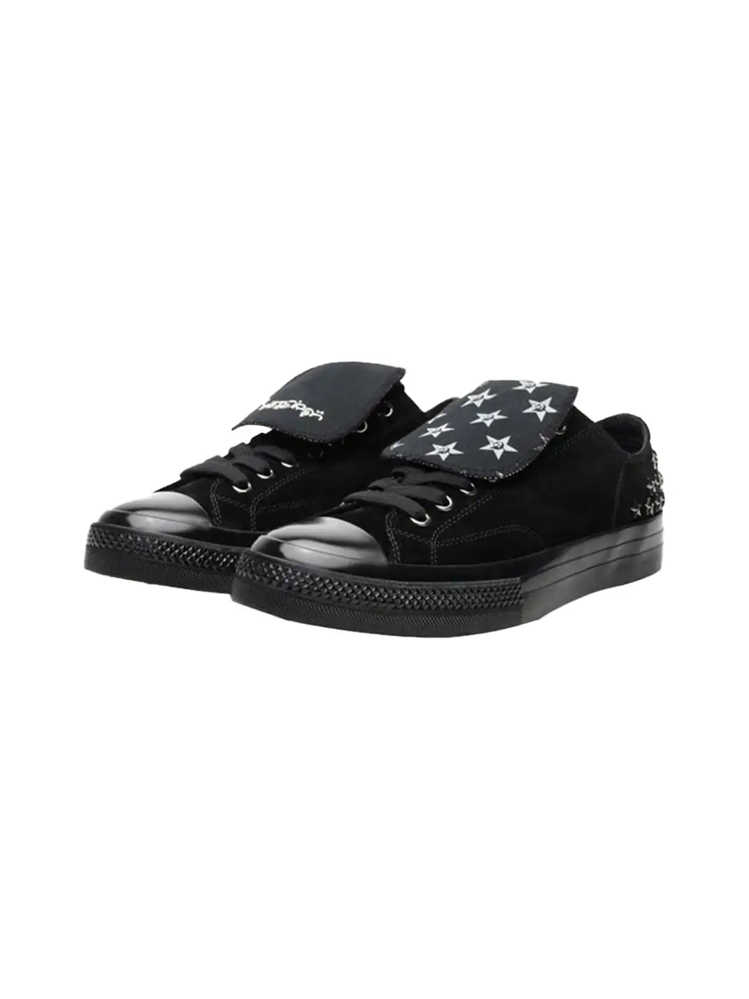 VETERANBOI | Star Rivet Suede Canvas Sneakers