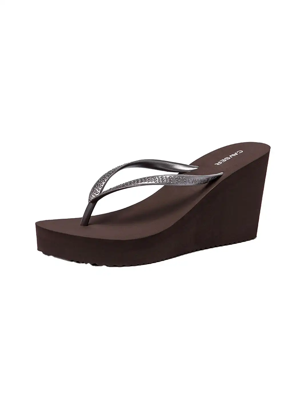 CAVSER | High Heel Clip-Toe Platform Wedge Slippers