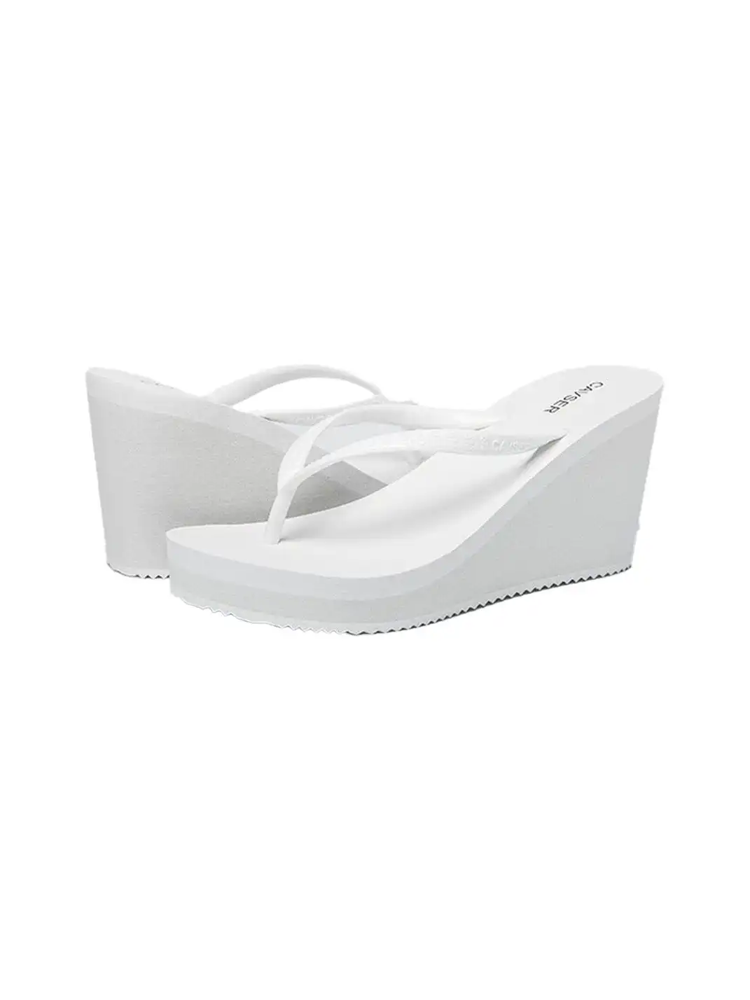 CAVSER | High Heel Clip-Toe Platform Wedge Slippers