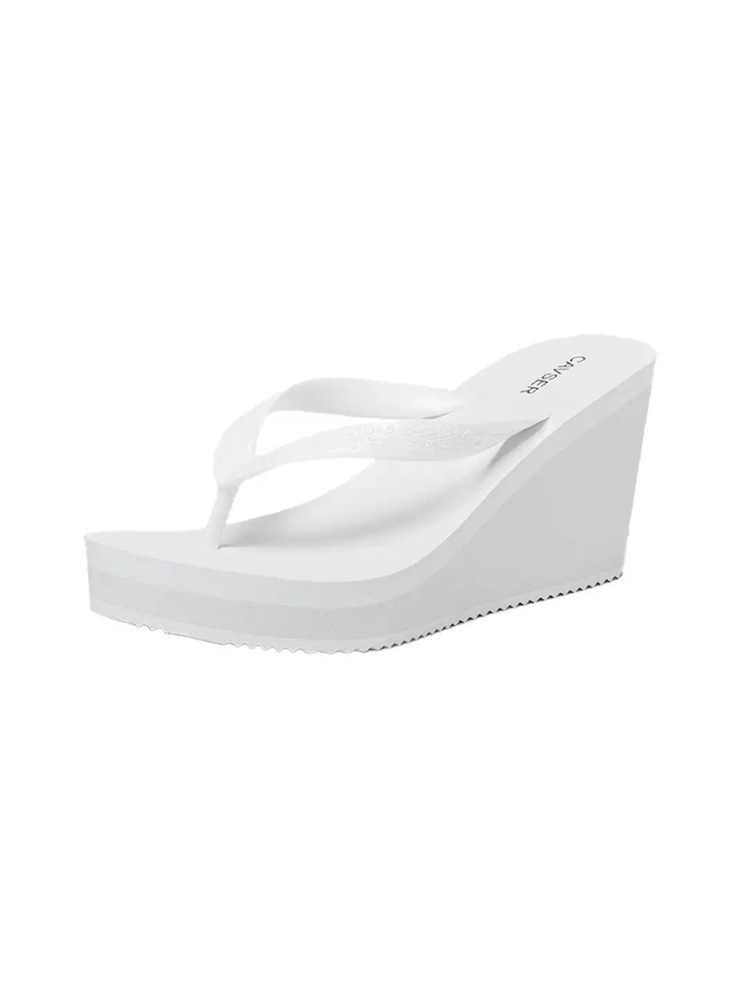 CAVSER | High Heel Clip-Toe Platform Wedge Slippers