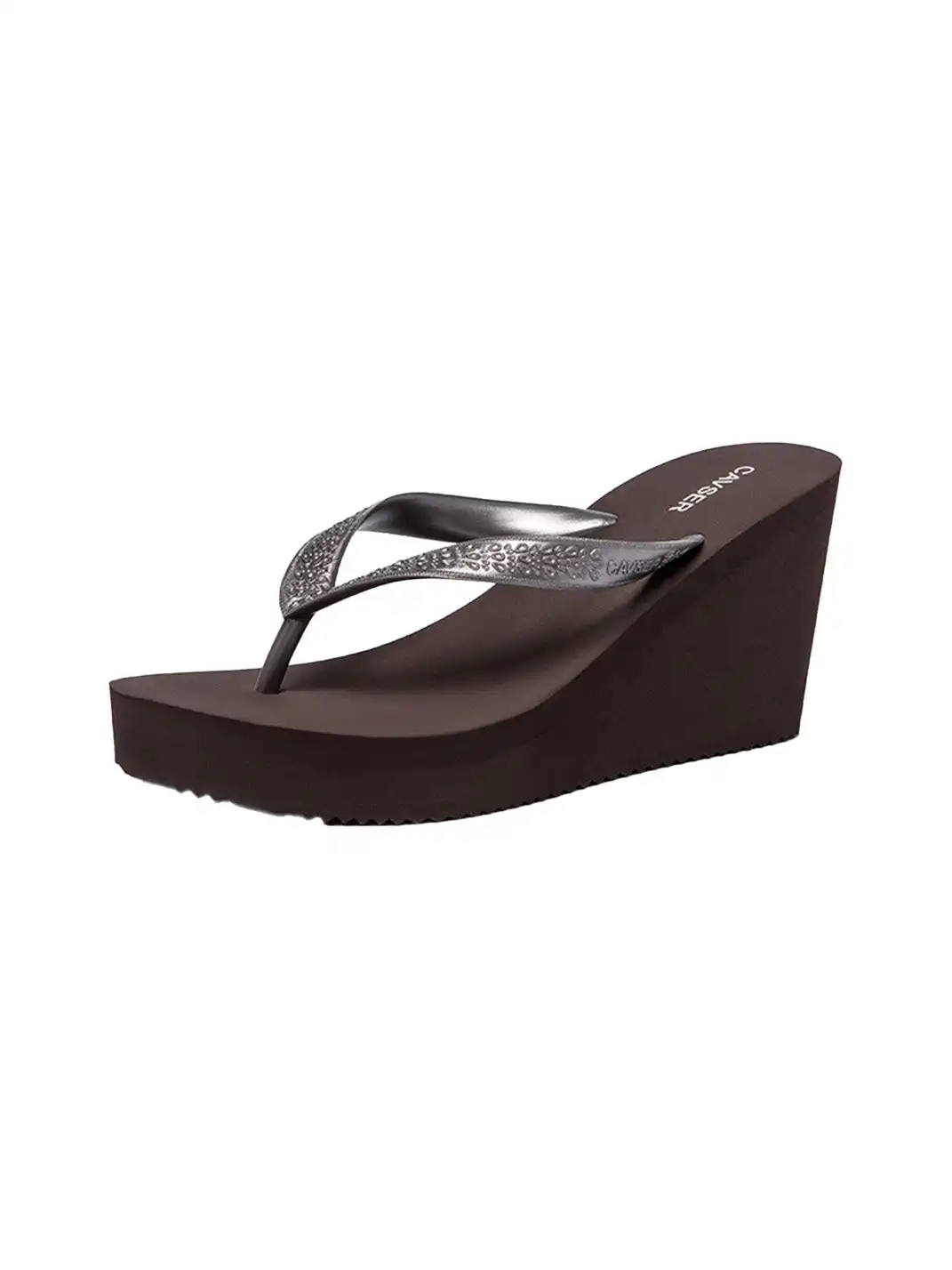 CAVSER | High Heel Clip-Toe Platform Wedge Slippers