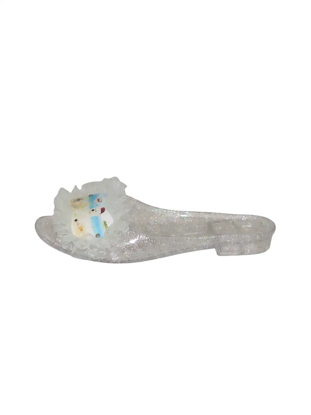 Osw | Mesh Lace Crystal Slippers