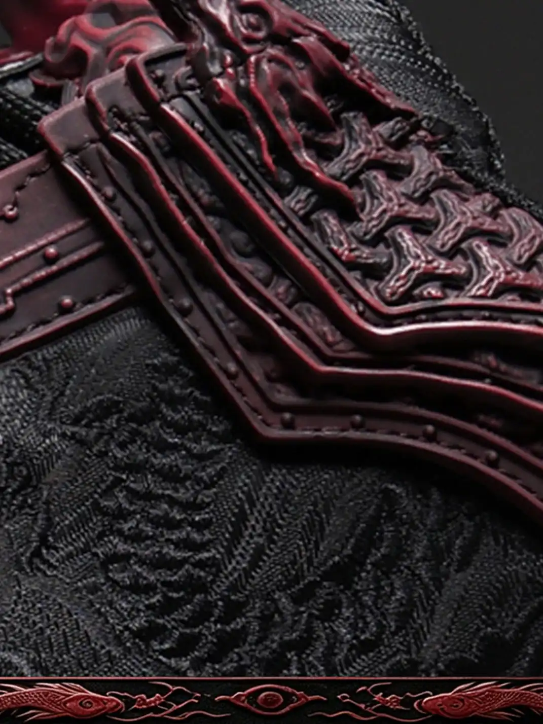 SGSX | Jin Yi Wei 3D Embossed Low-Top Sneakers