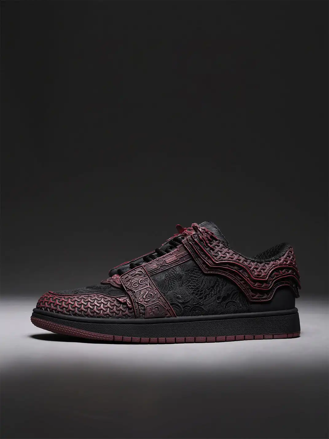 SGSX | Jin Yi Wei 3D Embossed Low-Top Sneakers