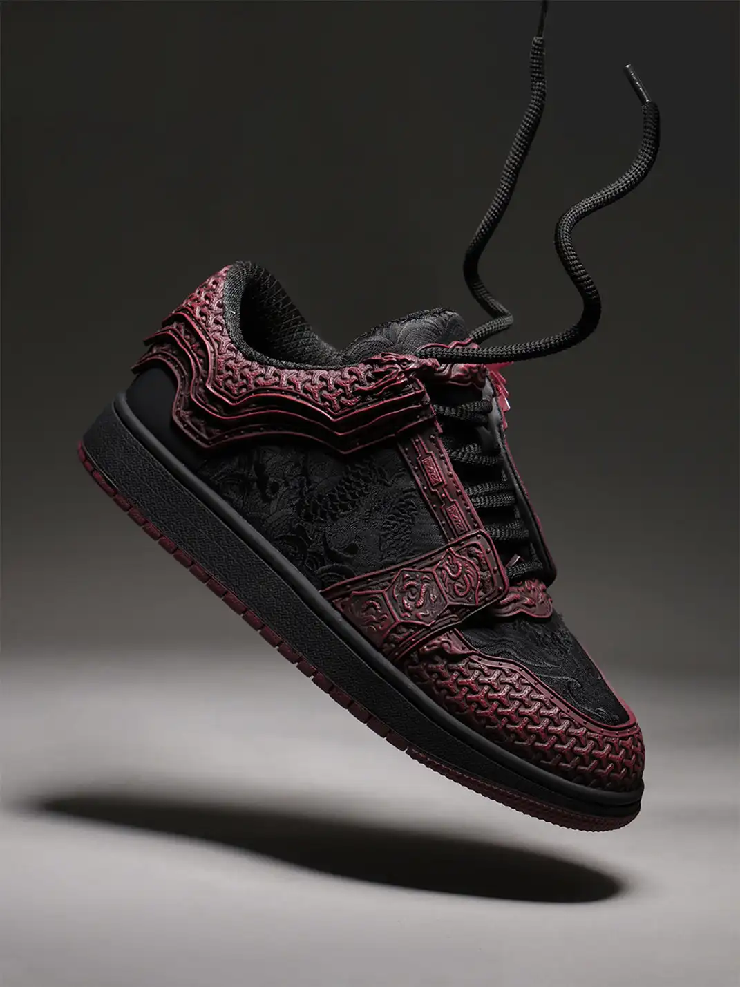 SGSX | Jin Yi Wei 3D Embossed Low-Top Sneakers