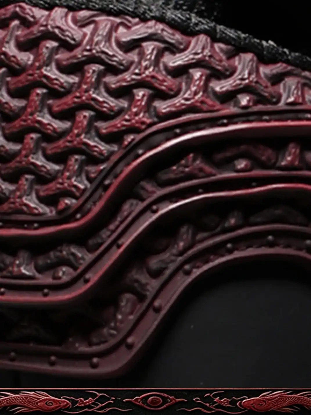 SGSX | Jin Yi Wei 3D Embossed Low-Top Sneakers