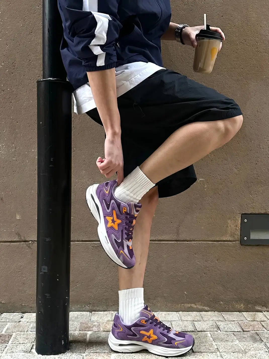 RIPSTAR | Full-Length Carbon Plate Breathable Running Shoes-Pruple