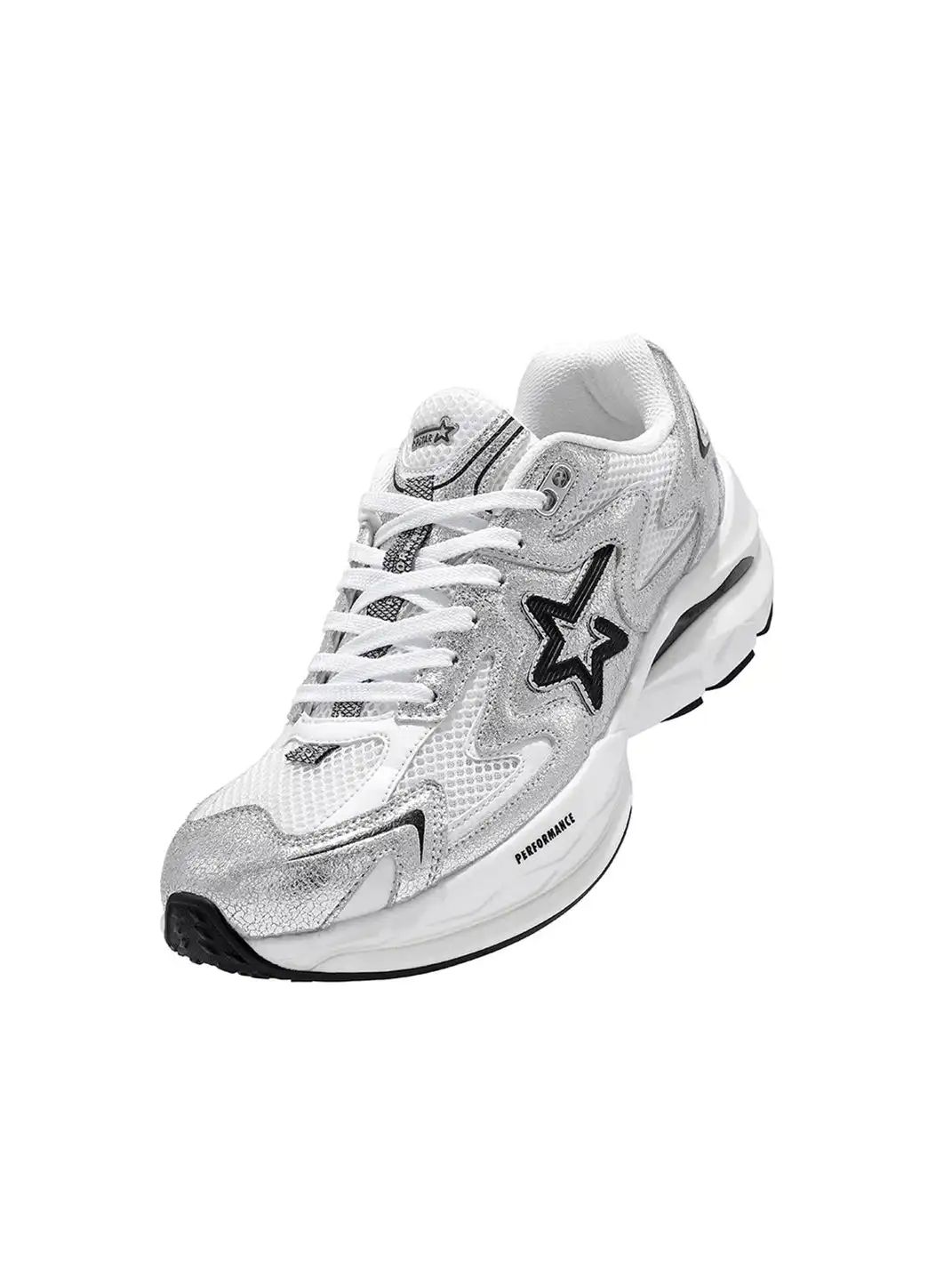 RIPSTAR | Full-Length Carbon Plate Breathable Running Shoes-Silver