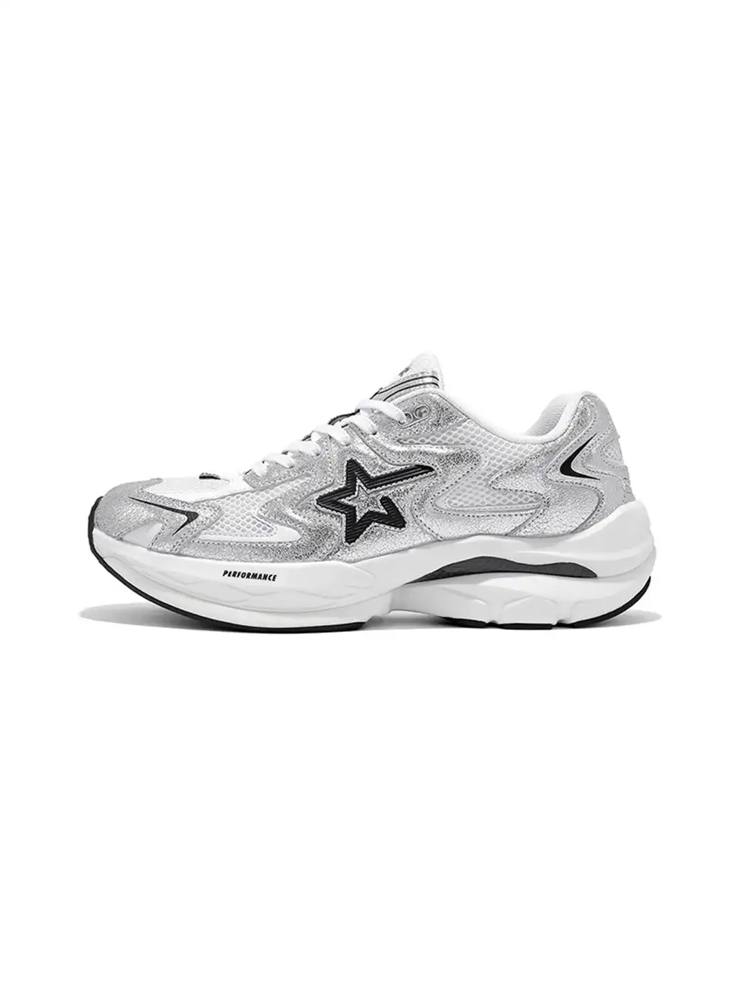 RIPSTAR | Full-Length Carbon Plate Breathable Running Shoes-Silver