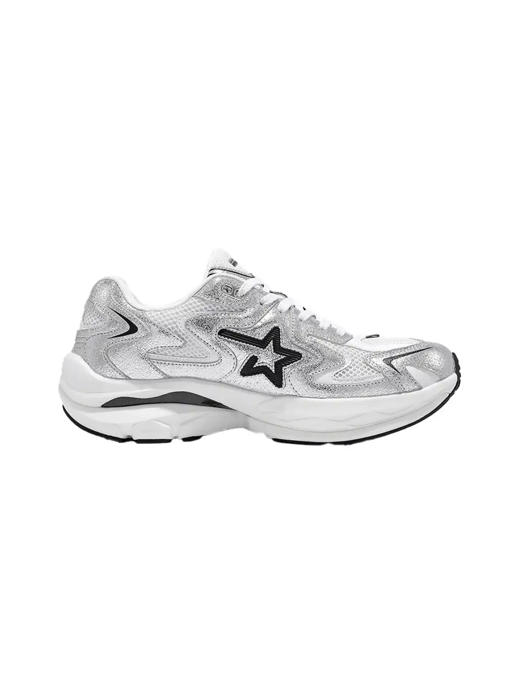 RIPSTAR | Full-Length Carbon Plate Breathable Running Shoes-Silver