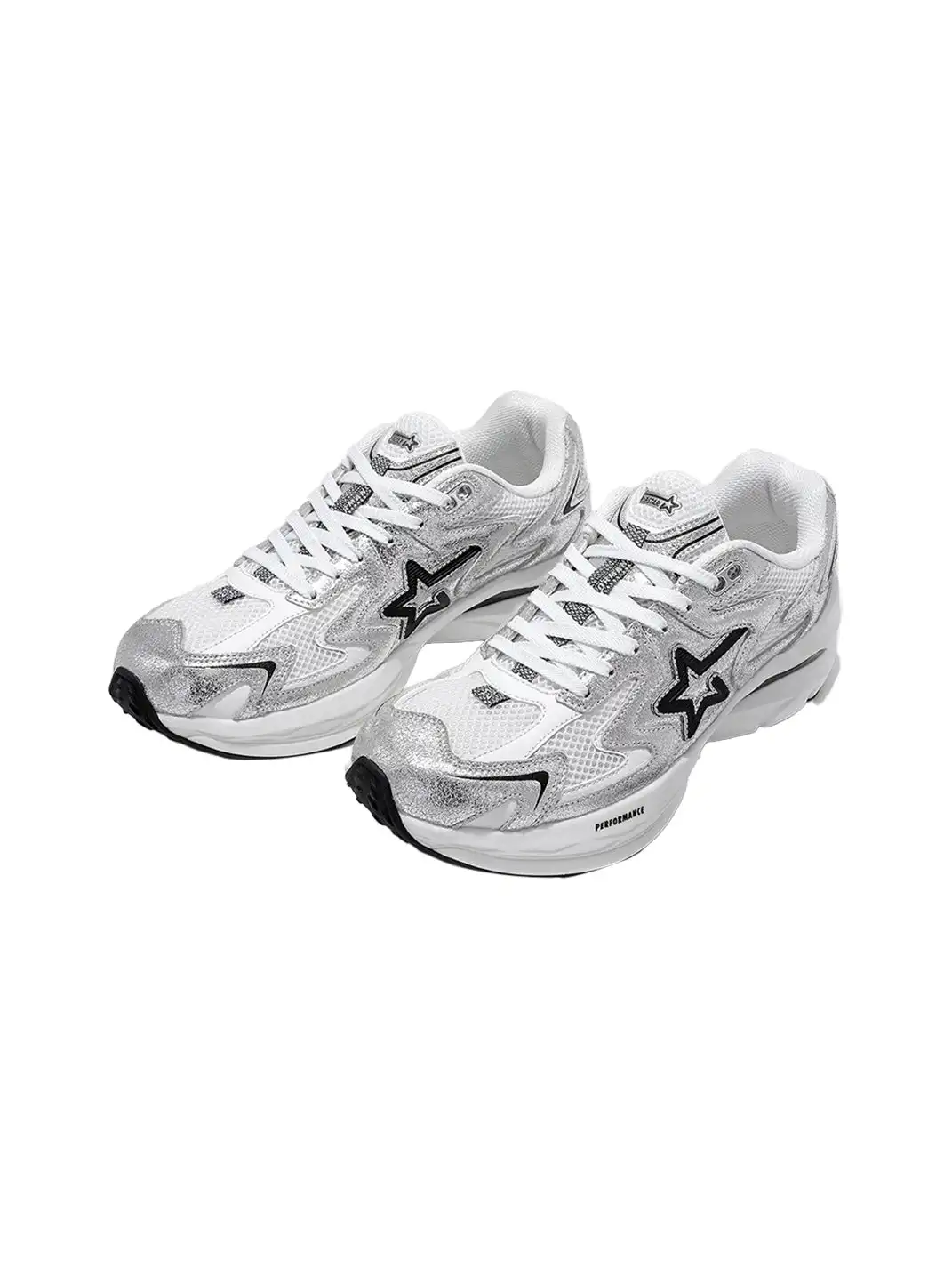 RIPSTAR | Full-Length Carbon Plate Breathable Running Shoes-Silver