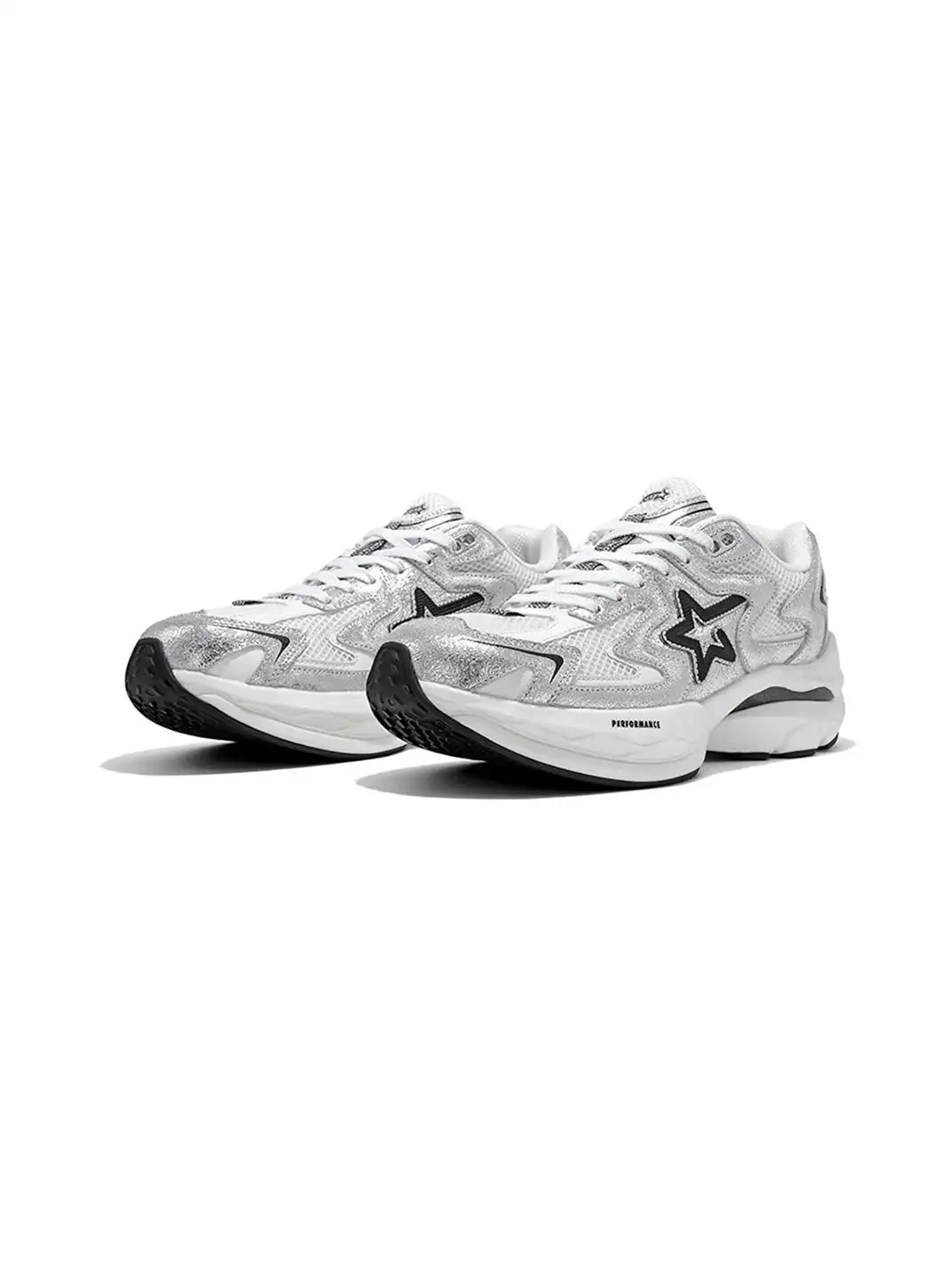 RIPSTAR | Full-Length Carbon Plate Breathable Running Shoes-Silver