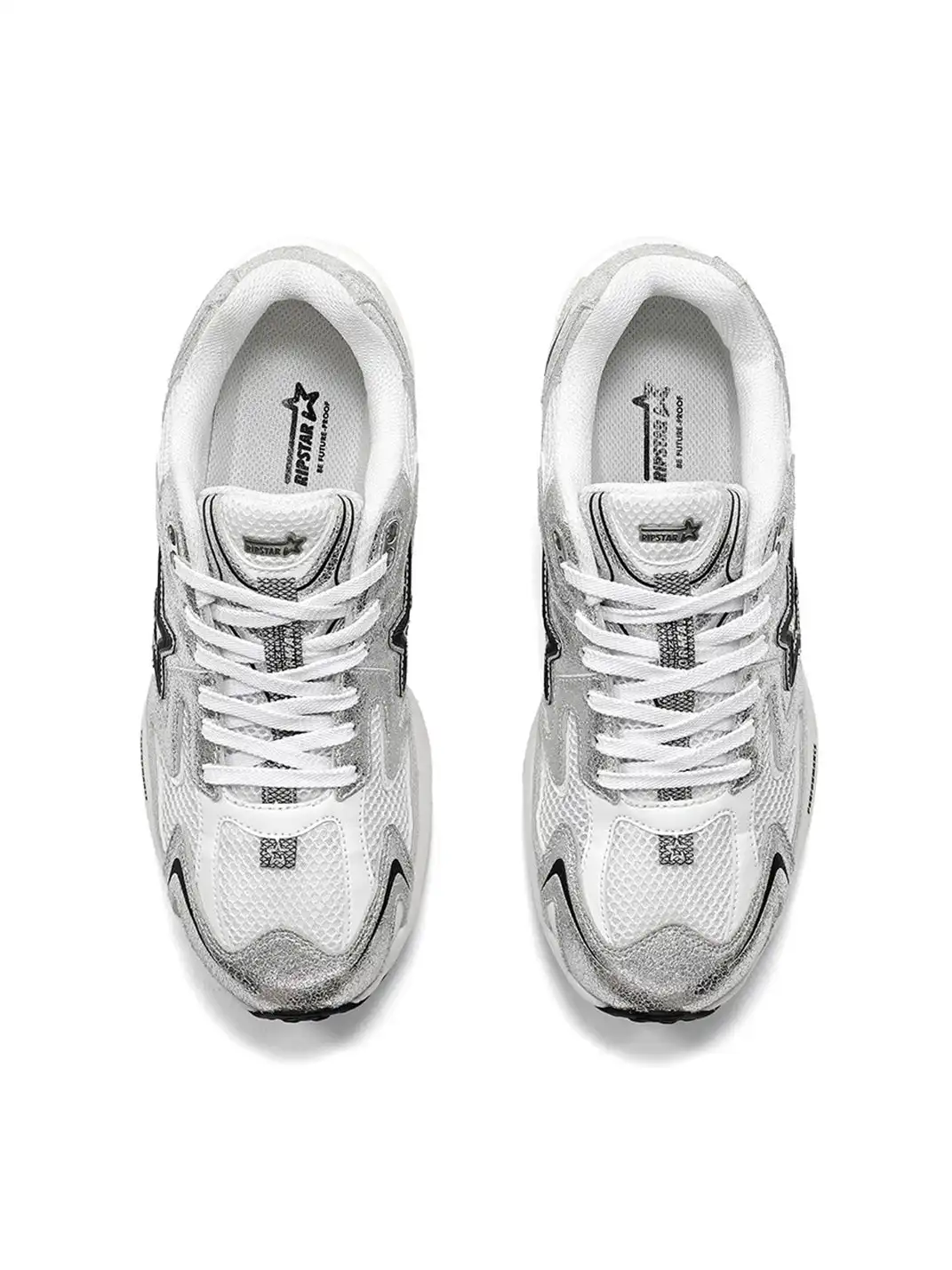 RIPSTAR | Full-Length Carbon Plate Breathable Running Shoes-Silver