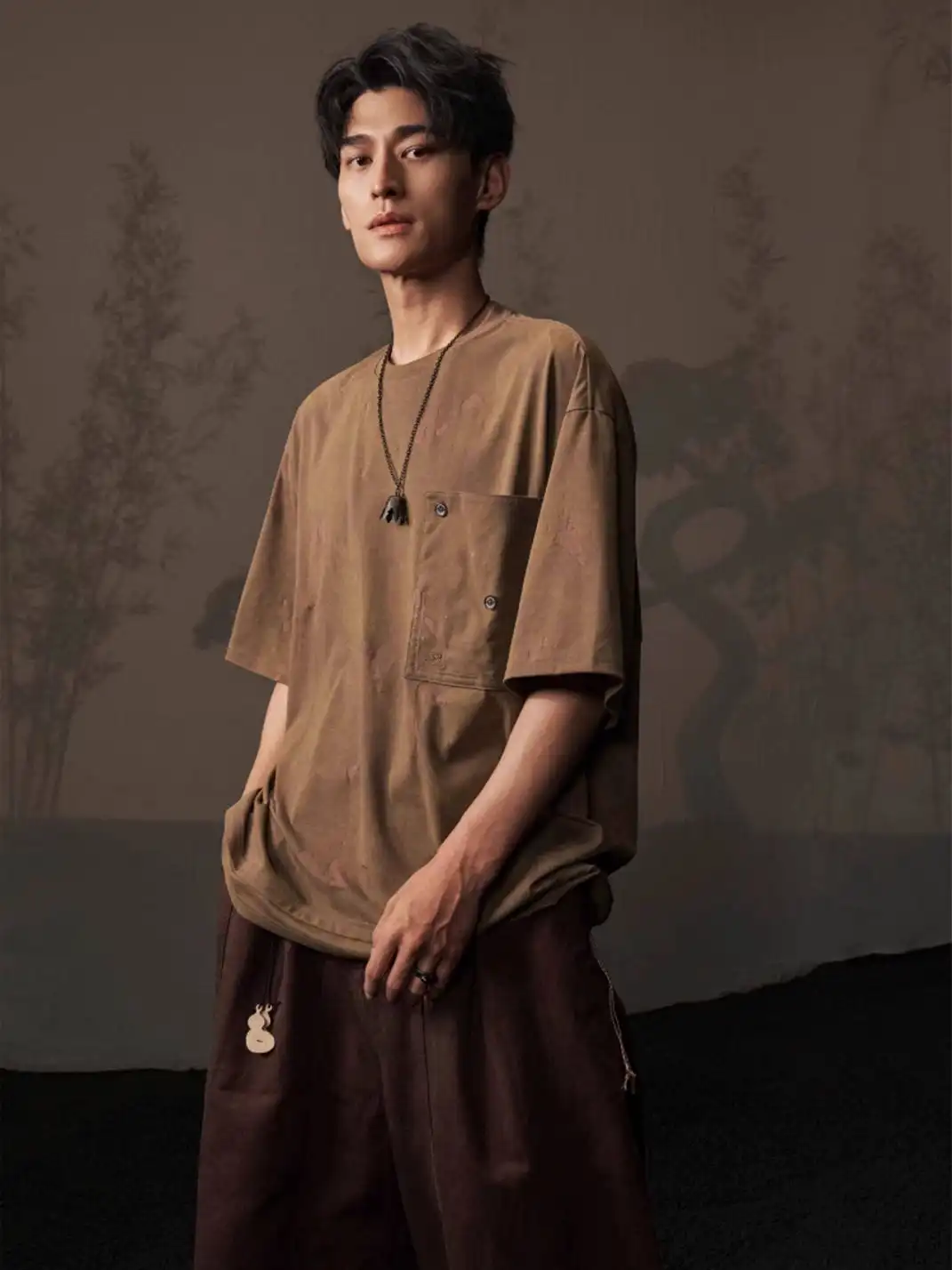 KSGY | Cotton Washed Loose Cuffed Casual Pants