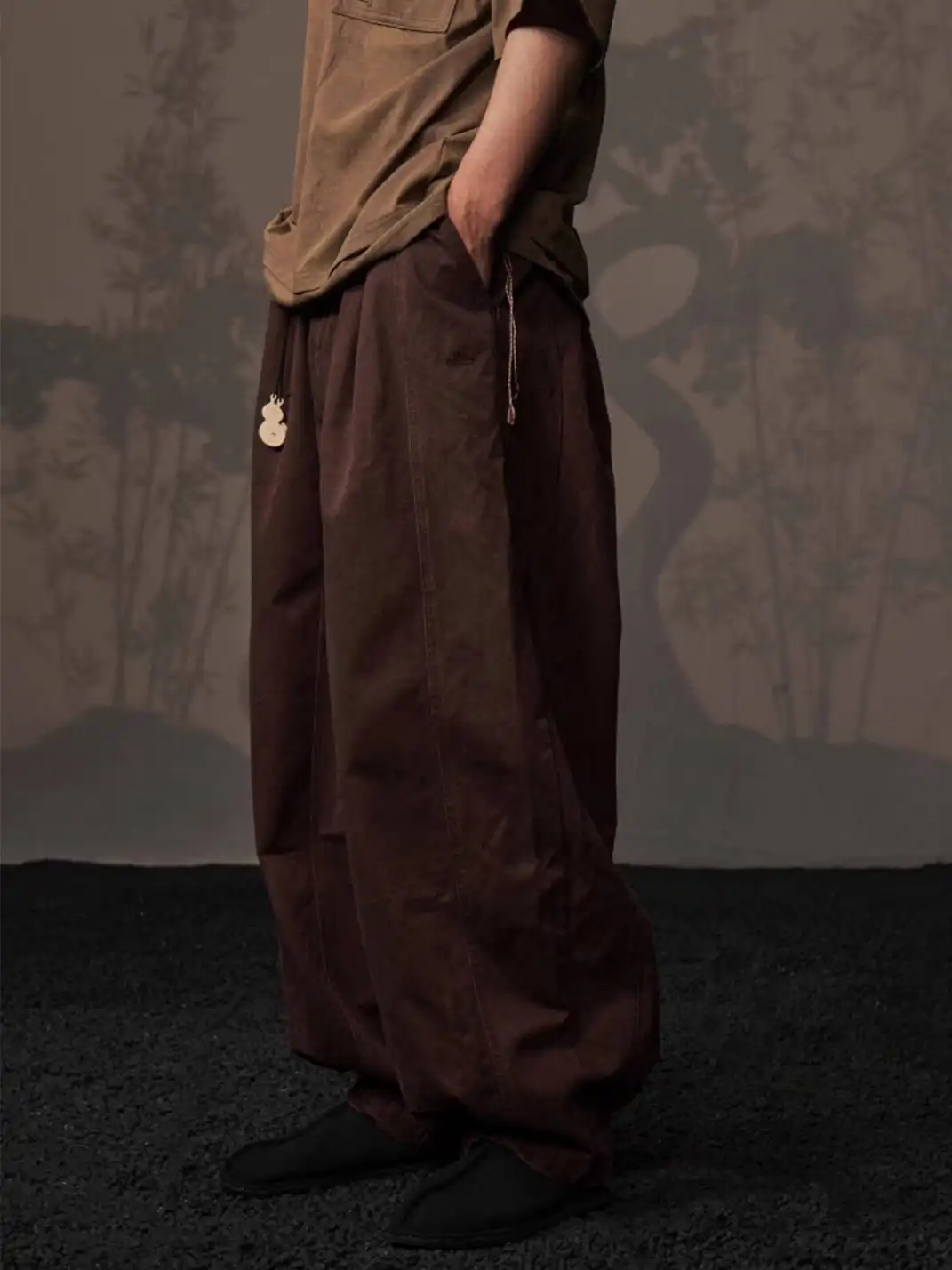 KSGY | Cotton Washed Loose Cuffed Casual Pants