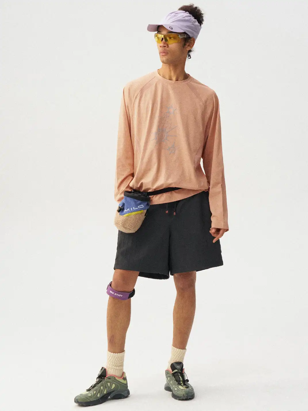 Monterest | Quick-dry Cationic Waffle Printed Long Sleeve T-shirt