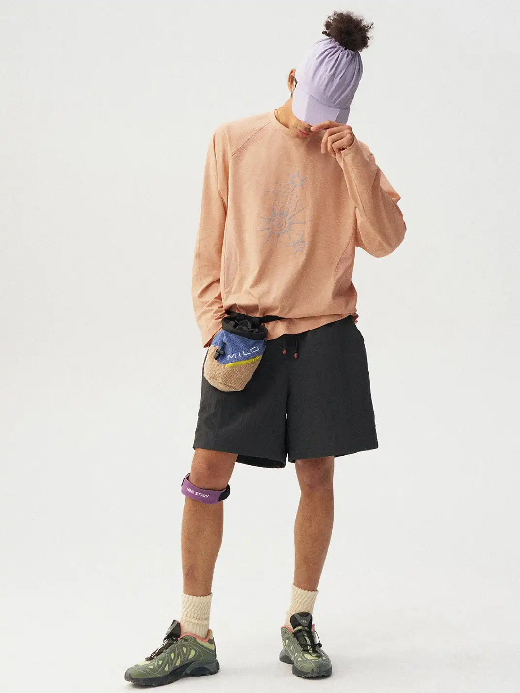 Monterest | Quick-dry Cationic Waffle Printed Long Sleeve T-shirt
