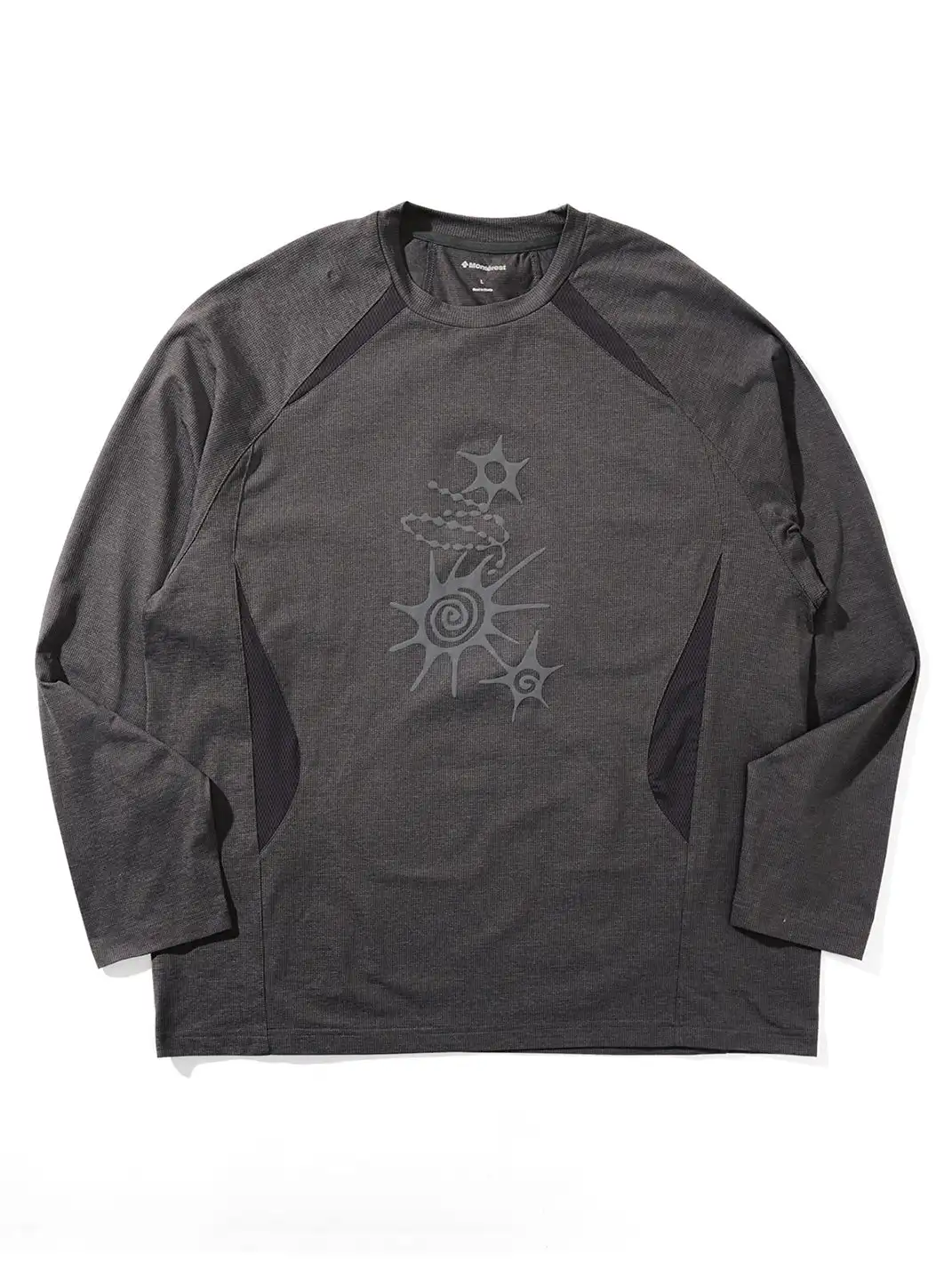 Monterest | Quick-dry Cationic Waffle Printed Long Sleeve T-shirt