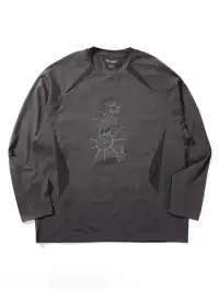 Monterest | Quick-dry Cationic Waffle Printed Long Sleeve T-shirt