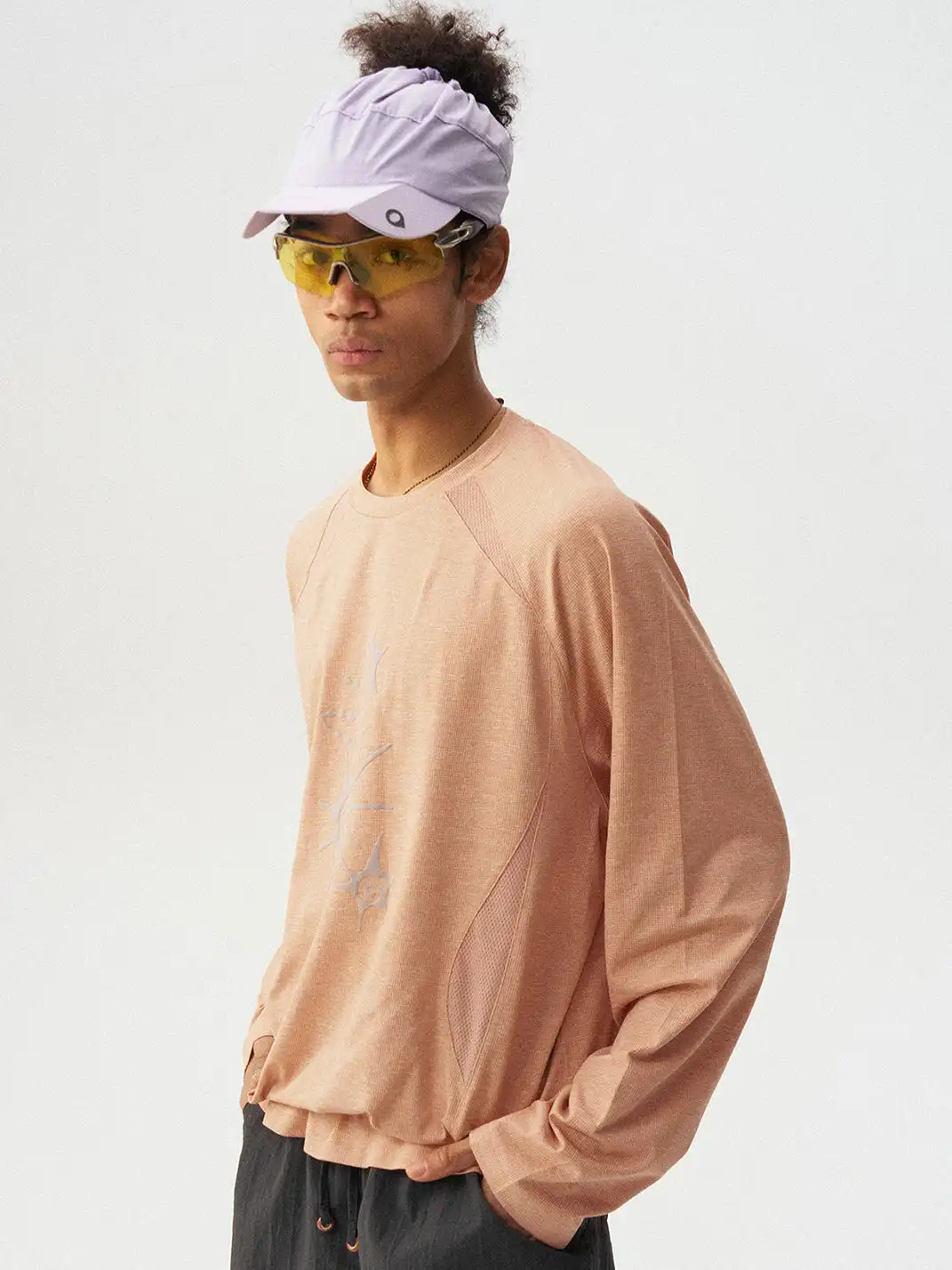 Monterest | Quick-dry Cationic Waffle Printed Long Sleeve T-shirt