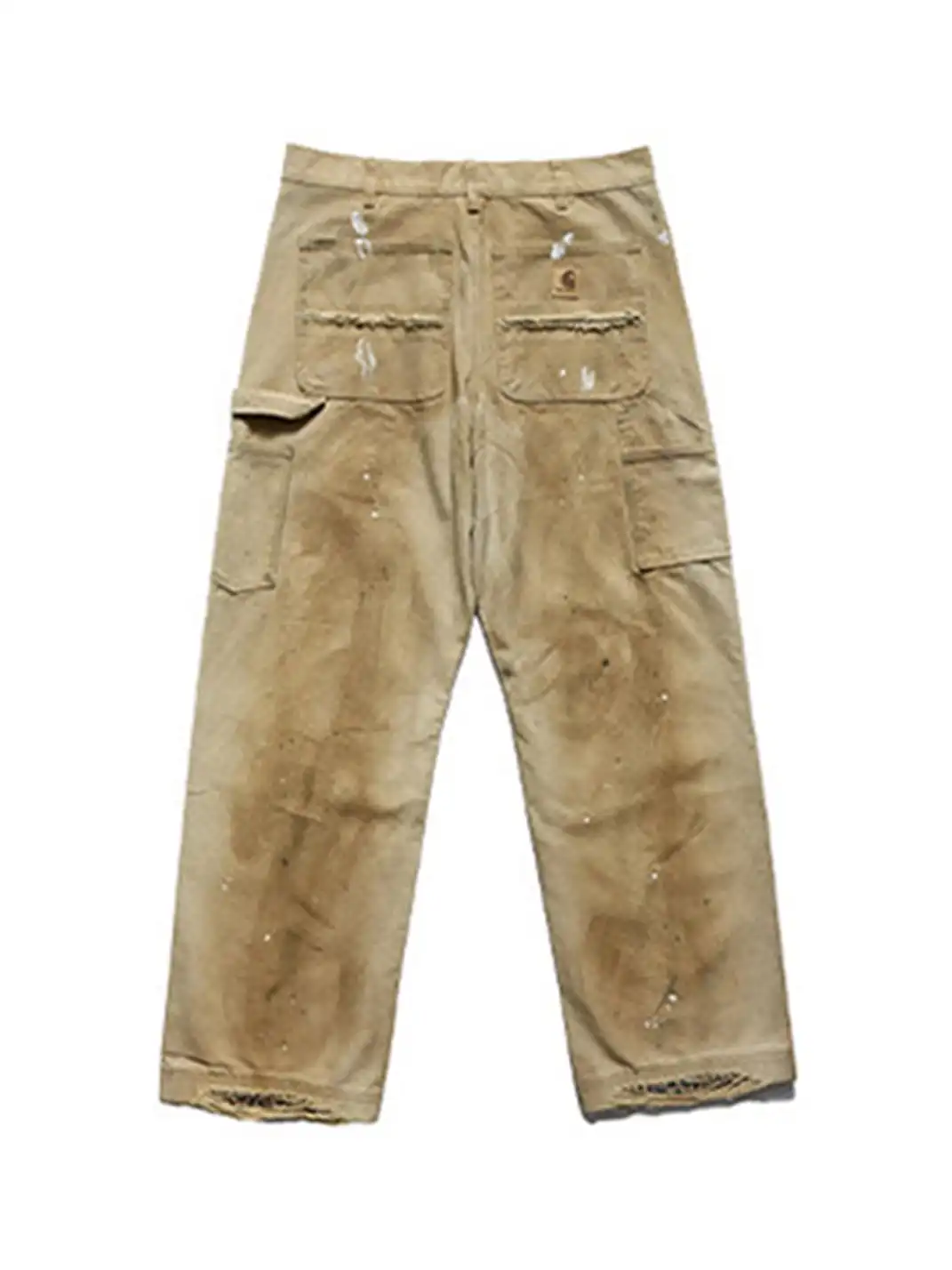 Remedy | Ink-splattered Loose Straight Casual Pants