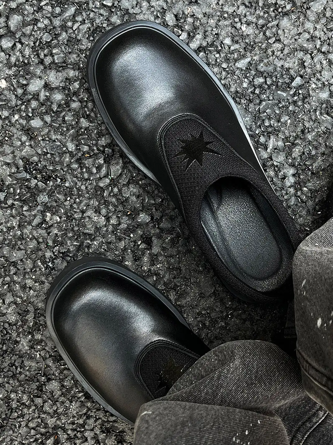HANQIAORIJI | Derby Toe-Cap Thick Sole Slippers