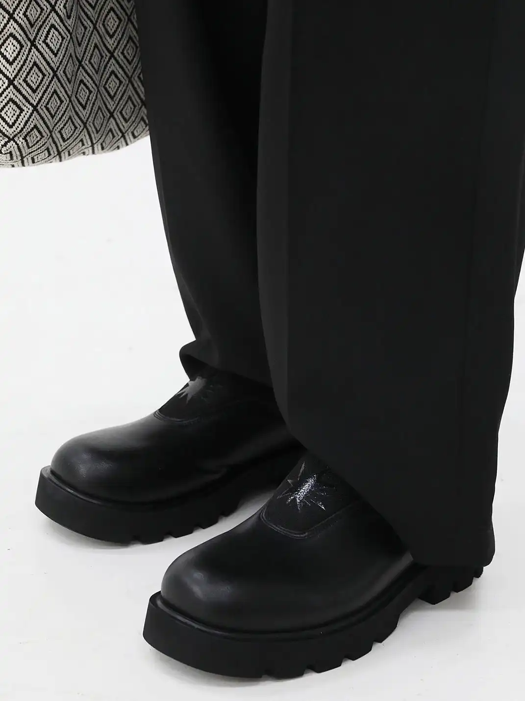HANQIAORIJI | Derby Toe-Cap Thick Sole Slippers