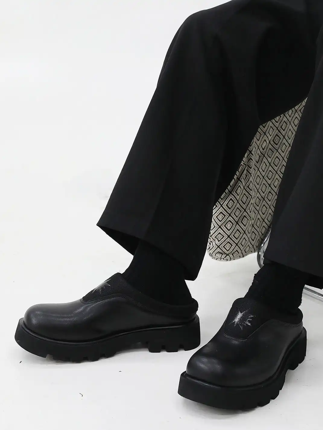 HANQIAORIJI | Derby Toe-Cap Thick Sole Slippers