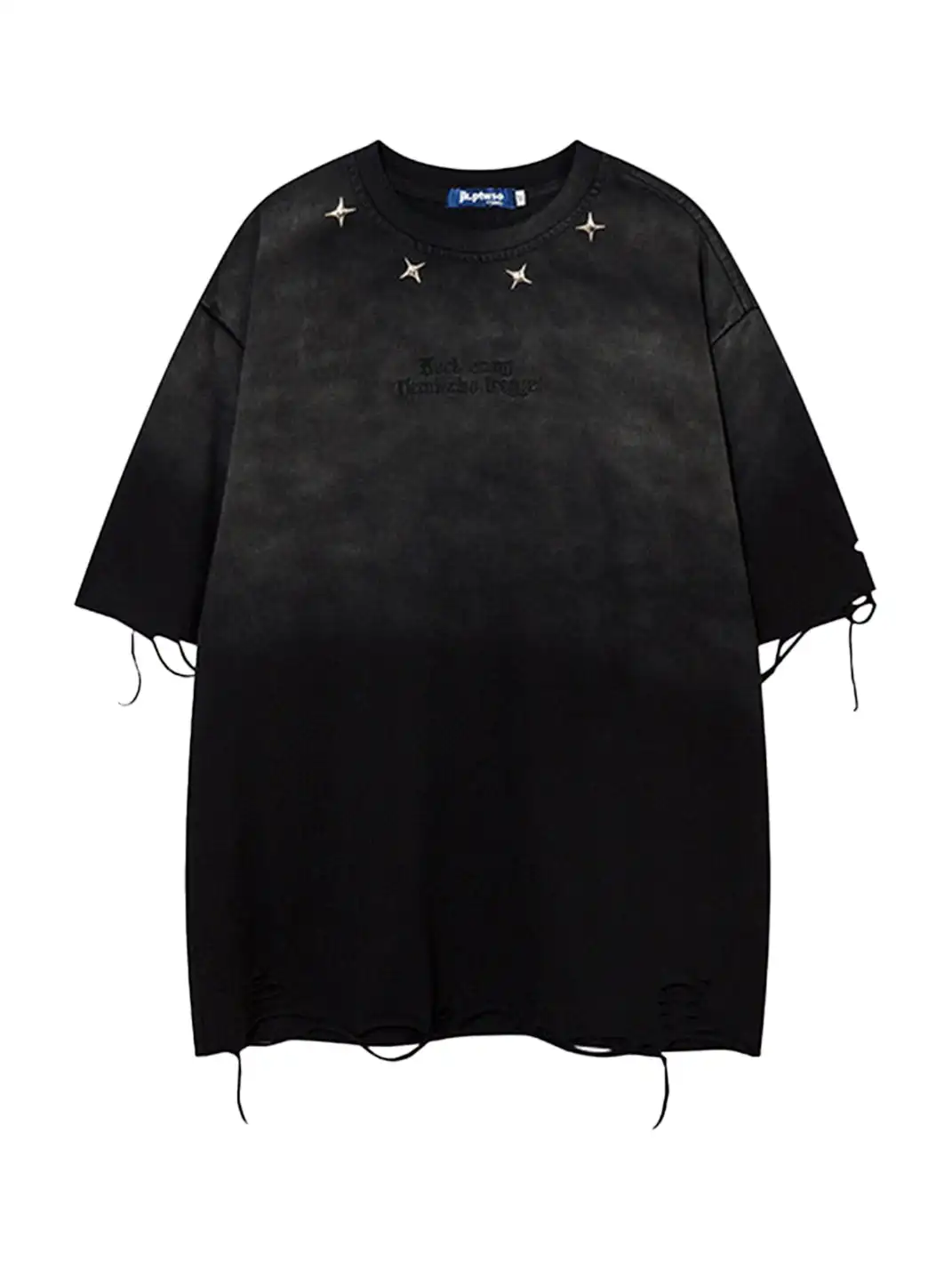 GPSTUDIO | Vintage Gradient Ripped T-shirt