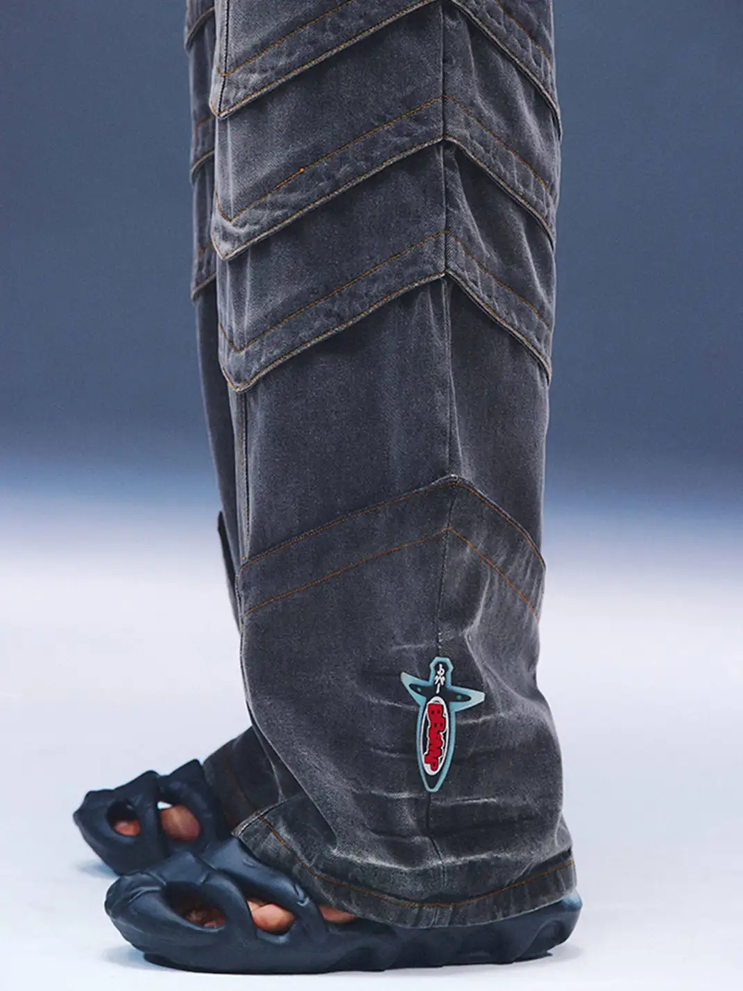 BBIMP | Skeleton Toe-Cap Mule Slippers