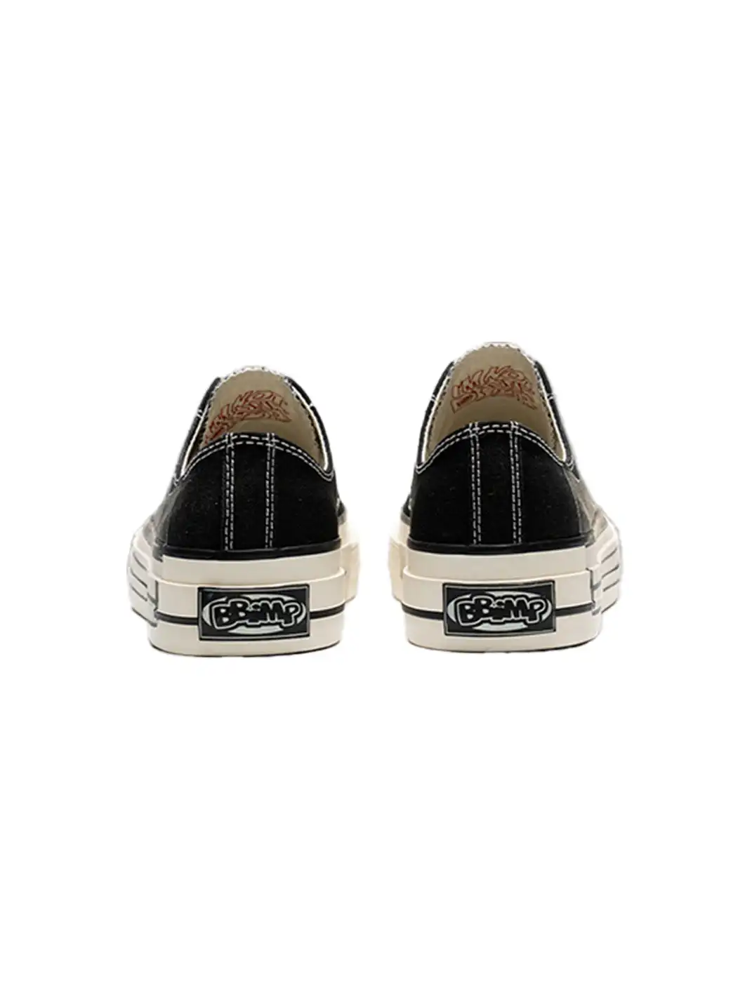 BBIMP | Black Printed Phantom Thick-soled Canvas Shoes
